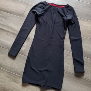 Warm Red Long Sleeve Dress